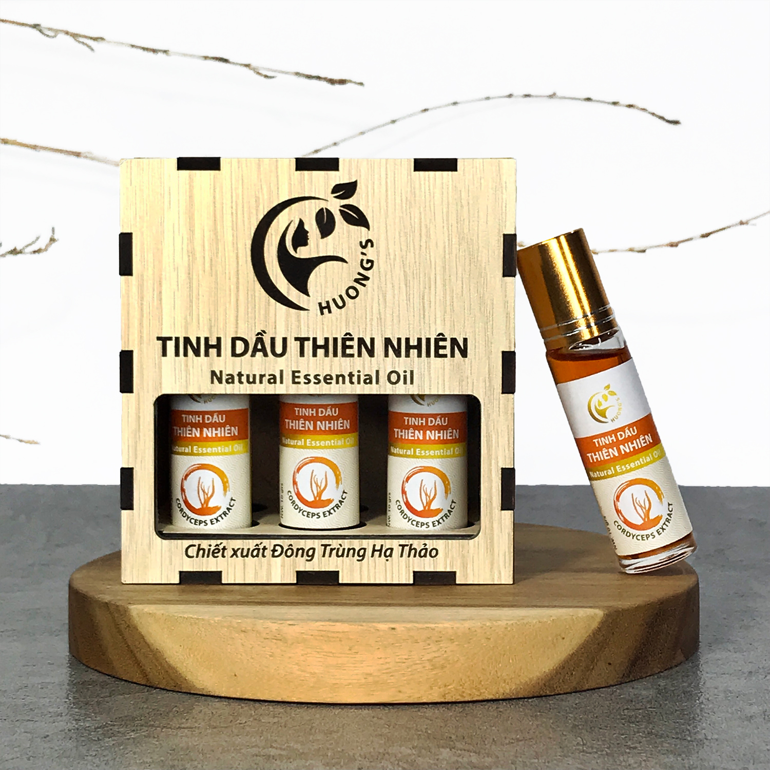 Hộp 6 Chai Tinh Dầu Thiên Nhiên Đông Trùng Hạ Thảo – Giải Pháp Chăm Sóc Sức Khỏe Tiện Lợi Mỗi Ngày