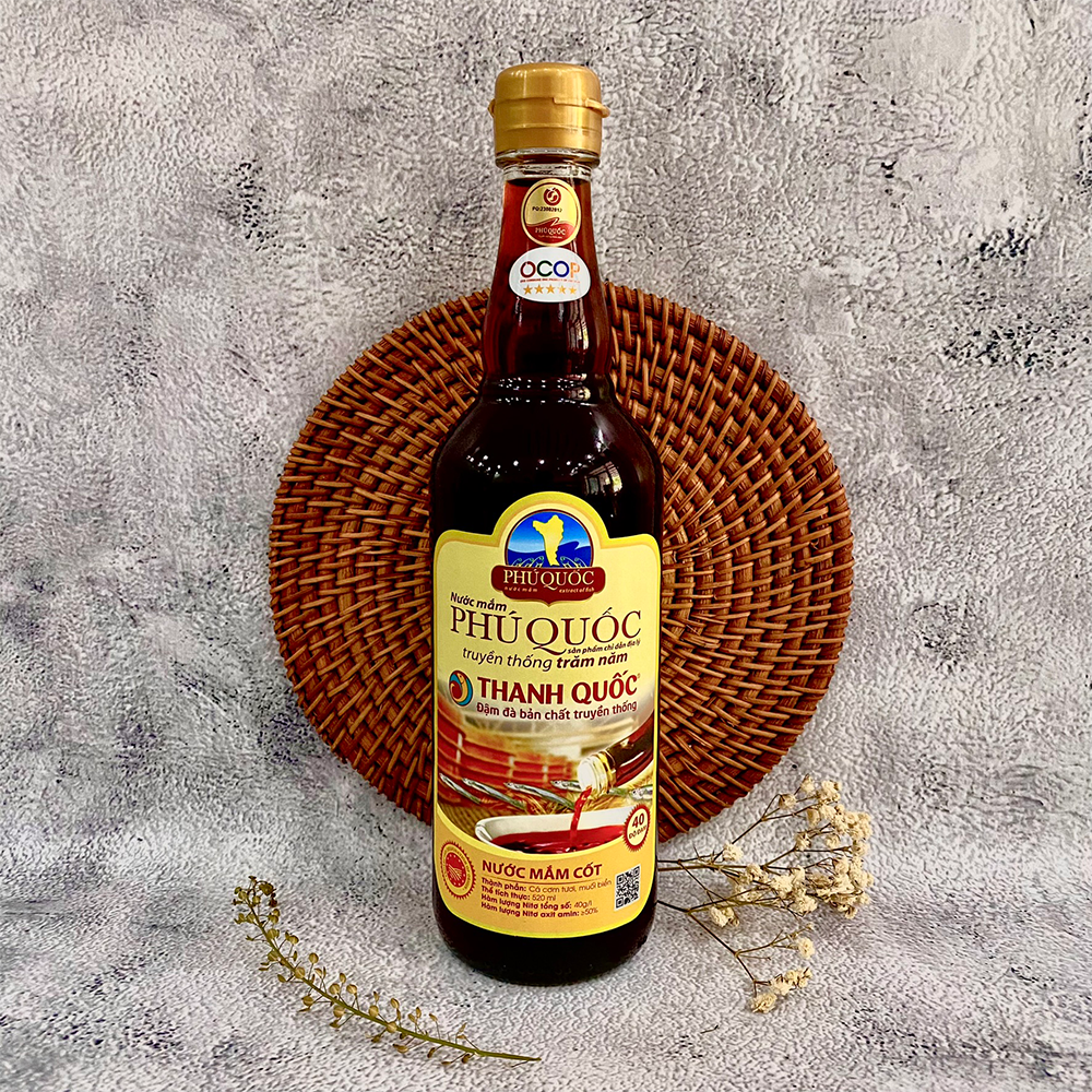 Nước Mắm Phú Quốc Thanh Quốc 40N – Chuẩn Vị Truyền Thống, Đậm Đà Từng Giọt