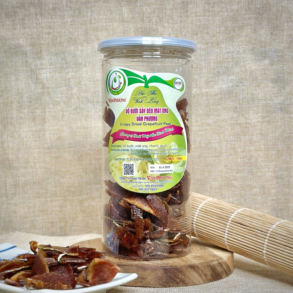 Vỏ Bưởi Sấy Dẻo Mật Ong 150G – Món Ăn Vặt Ngon Miệng, Tốt Cho Sức Khỏe