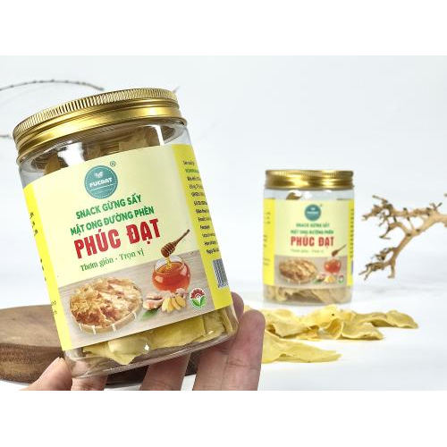 Snack Gừng Sấy Mật Ong Đường Phèn - Hộp 50gr